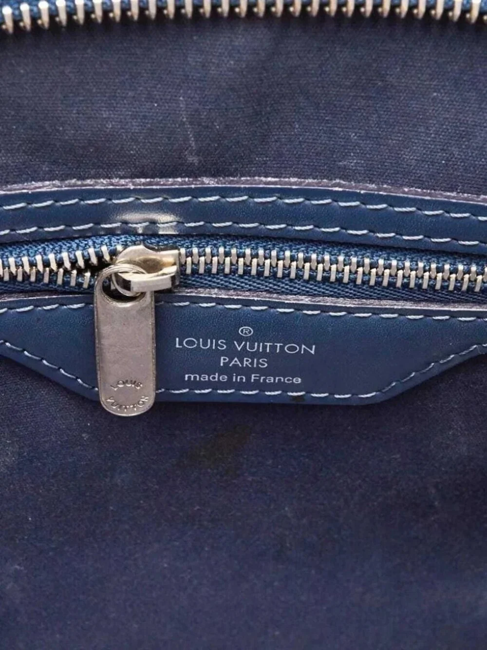 Louis Vuitton Indigo Epi Leather Brea MM Bag